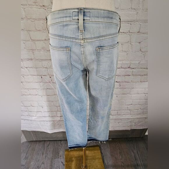 Revolve Current/Elliott Cropped Straight Jean | Oceanspray | Size 26 | NWOT - Picture 6 of 13